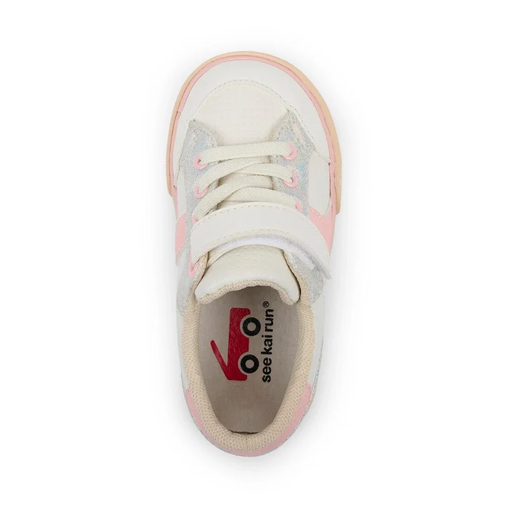 See Kai Run Connor Sneakers Toddler 5 M White Pink Low Top Casual Shoes ZOGG3319
